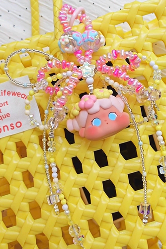 原创QOQO可爱手机链包挂件女生闺蜜礼物陪你去看海小舞动夏季