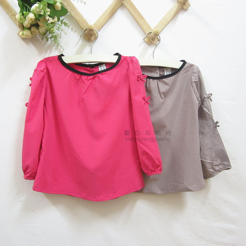 Chemise fille à manche longue en polyester - Ref 2086241 Image 1