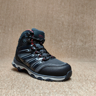 出口鞋户外防水外贸女童中帮连体鞋舌防沙尘徒步鞋软底防滑登山鞋