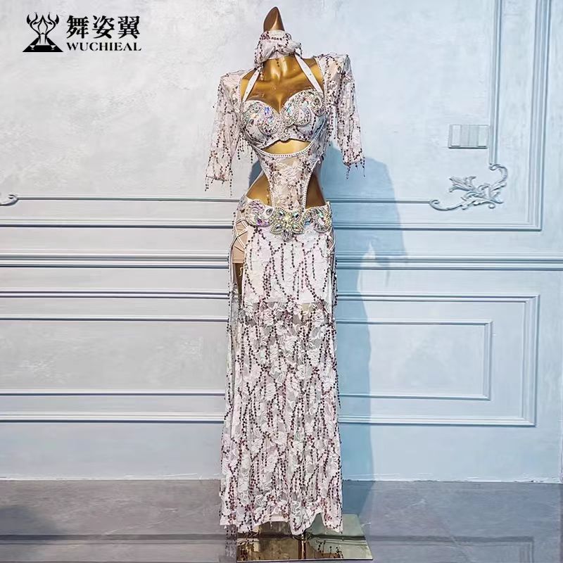 袍子肚皮舞表演出服套装舞姿翼