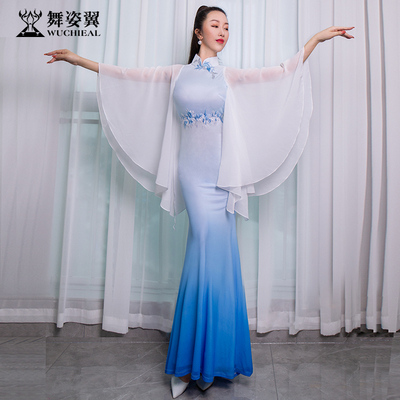 舞姿翼形体礼仪旗袍练功服舞姿翼
