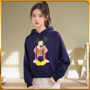 上衣时尚 宽松休闲百搭长袖 小丑鱼卫衣女士春秋新款 8099 特卖