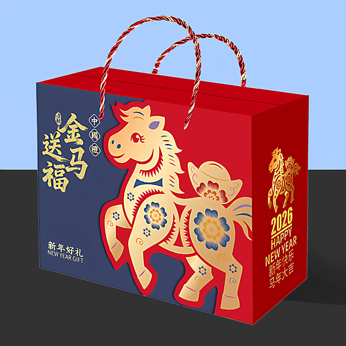2026马年新年礼盒包装盒默言