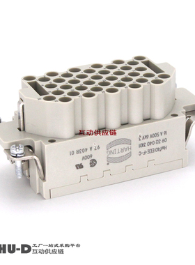 HARTING浩亭09320403101重载连接器HanEE 40EEE压接针母插芯(F)