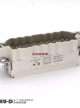 HARTING浩亭09320643001重载连接器HanEE 64EEE压接针公插芯(M)