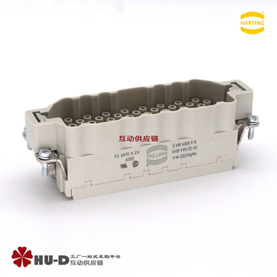 HARTING浩亭09320643001重载连接器HanEE 64EEE压接针公插芯(M)