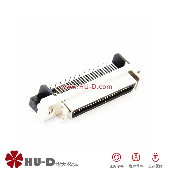 SCSI伺服连接器 焊板式 HPCN 50PIN 14P 20P 26P 36P 母头弯针