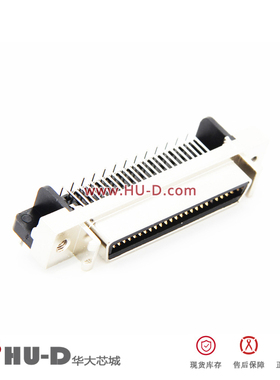 SCSI伺服连接器 焊板式 HPCN 50PIN 14P 20P 26P 36P 母头弯针