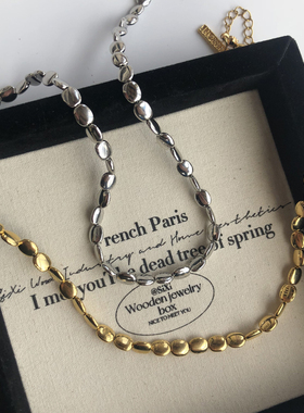 区区欧阳同款项链ins风甜酷冷淡风小米粒轻奢锁骨链小众设计叠戴