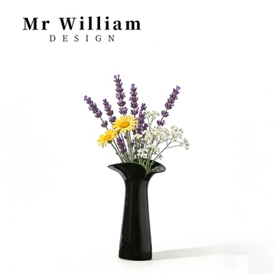 MRWilliam侘寂风黑色陶瓷花瓶