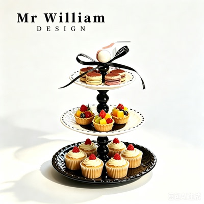 MRWilliam小香风陶瓷水果串盘