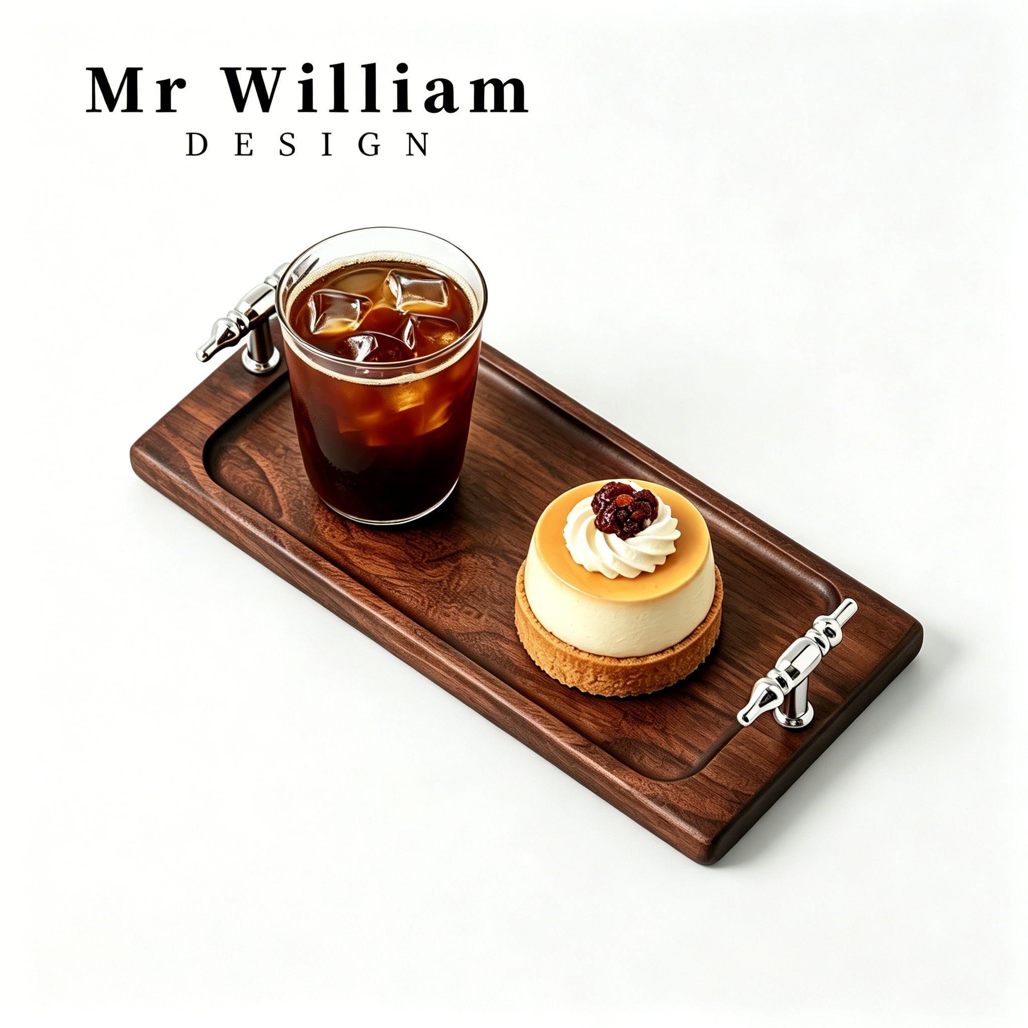 MRWilliam简约胡桃木餐用托盘