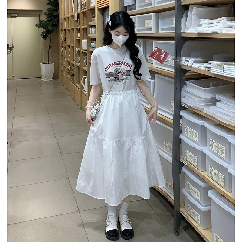 学院风A字裙韩版气质少女过膝裙