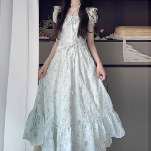 减龄小清新碎花连衣裙夏季超好看裙子初高中大学生温柔甜美中长裙