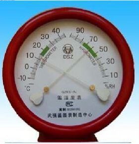 指针式温湿度表GJWS-A4温湿度计带托盘家用工业用空气温湿度计