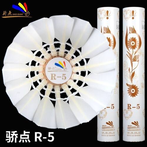 正品羽毛球骄点/焦点R5正品易上手,训练用球稳定性好羽毛球骄点r5
