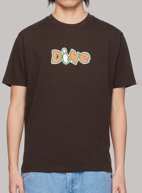 潮物Woo Dime Munson Tee 保龄球印花Logo滑板休闲宽松男短袖T恤