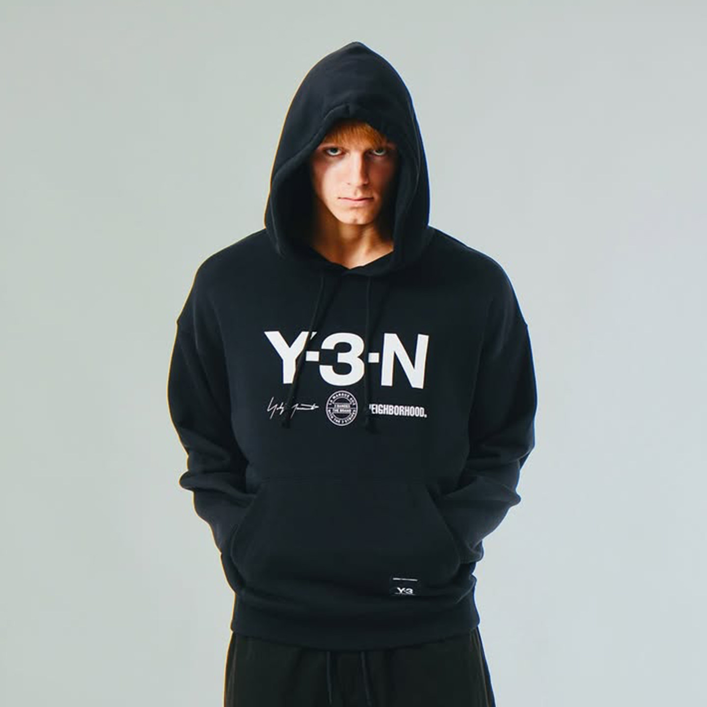 现货 Y-3 Neighborhood Graphic Hoodie NBHD联名款连帽衫卫衣潮
