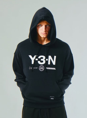 现货 Y-3 Neighborhood Graphic Hoodie NBHD联名款连帽衫卫衣潮
