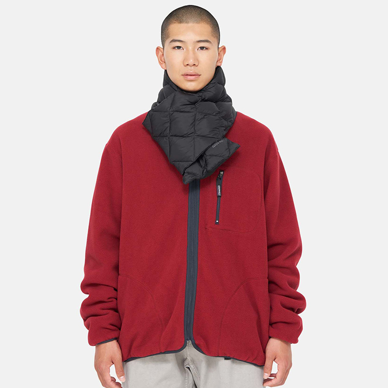 Gramicci Down Scarf 秋冬联名日系简约刺绣围巾户外保暖羽绒围脖