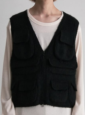 国内现货 Meanswhile Mohair Knit Vest 25AW 马海毛针织马甲背心