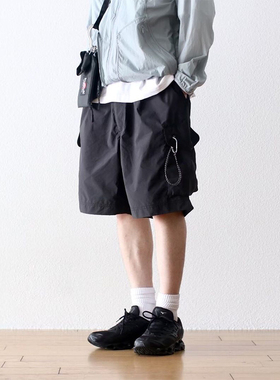 现货 And Wander Oversized Cargo Short Pants 工装五分短裤潮