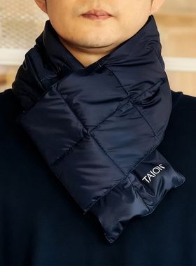 国内现货 Taion 201A 25AW 绗缝经典保暖两面羽绒围巾抓绒围脖潮