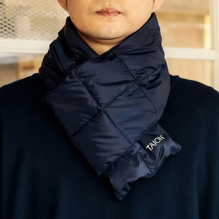 国内现货 Taion 201A 25AW 绗缝经典保暖两面羽绒围巾抓绒围脖潮