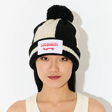 国内现货 Charles Jeffrey Loverboy 25AW羊毛撞色毛球保暖针织帽