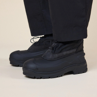 小牛皮抽绳防水软壳尼龙中帮全地形防滑橡胶靴潮 Federa 现货 ROA