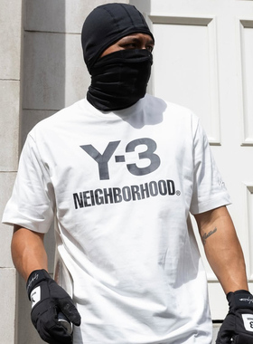 现货 Y-3 Neighborhood 26SS山本耀司NBHD联名y3街头短袖T恤男女