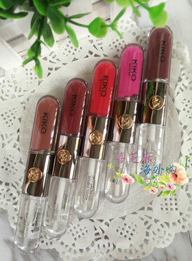 现货KIKO双头唇釉专柜正品保湿滋润口红103 108 115持久不脱色