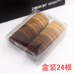 扎头发橡皮筋头饰发圈发绳头绳韩版高弹力黑色小发饰头花皮套