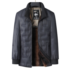 MT106*白鹅绒服中年男羽绒服冬装外套可脱卸内胆加毛送爸爸 *P245图片