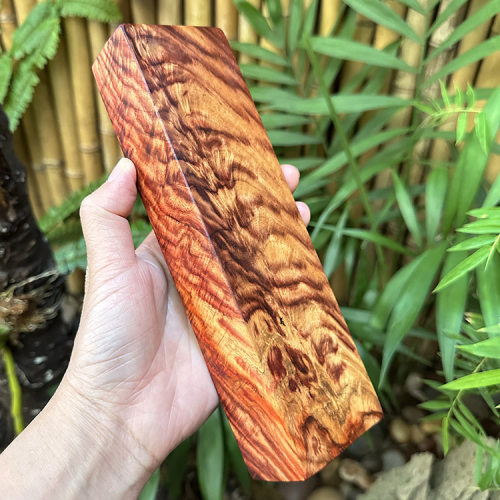 赞比亚小叶紫檀 精美天作之画漂亮纹理摆件 茶托底座红木工艺品