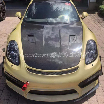 Porsche Boxster保时捷博斯特981碳纤维机盖 Cayman718RS款引擎盖