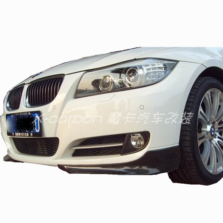 宝马3系E90碳纤维小包围前包角 宝马E90碳纤免打孔前扰流小包角