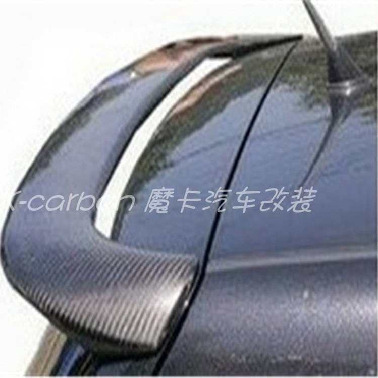 大众高尔夫5代改装碳纤维尾翼 后视镜罩 灯眉 高尔夫4碳纤定风翼