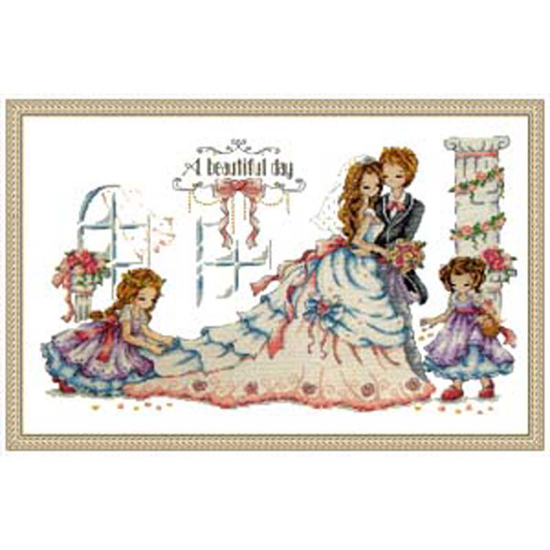 十字绣卡通KT107一个美丽的日子婚礼 爱丽丝cross stitch清仓