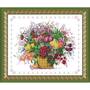 十字绣花卉HH053什锦八宝篮爱丽丝cross stitch清仓