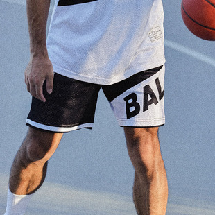 夏季 BALLHO新運(yùn)動(dòng)短褲 籃球雙層網(wǎng)眼球褲 健身訓(xùn)練速干五分褲 男美式