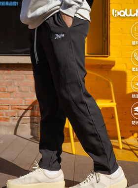 BALLHO秋冬季运动休闲长裤男训练裤加绒卫裤直筒裤宽松百搭运动裤