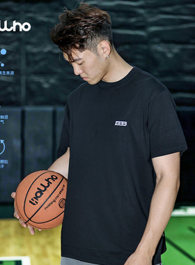 BALLHO 索罗娜凉感运动短袖跑步T恤男圆领速干训练投篮服健身半袖