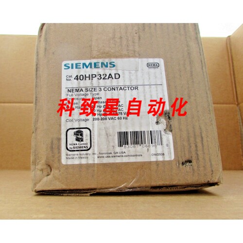 工业配件40HP32AD NEMA DIMENSION 3接触器开式 3极