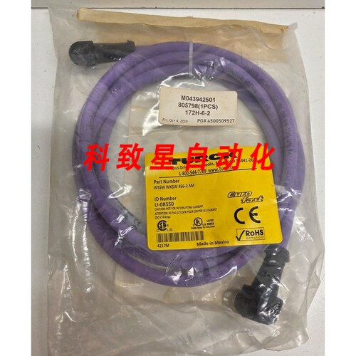 工业配件IN BAG M12 EUROFAST CORDSET U-08550 WSSW WKSW 456-2.