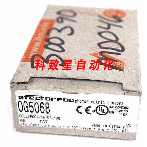 工业配件IFM EFECTOR OG5068 光电传感器OGELFPKG/V4A/US-100