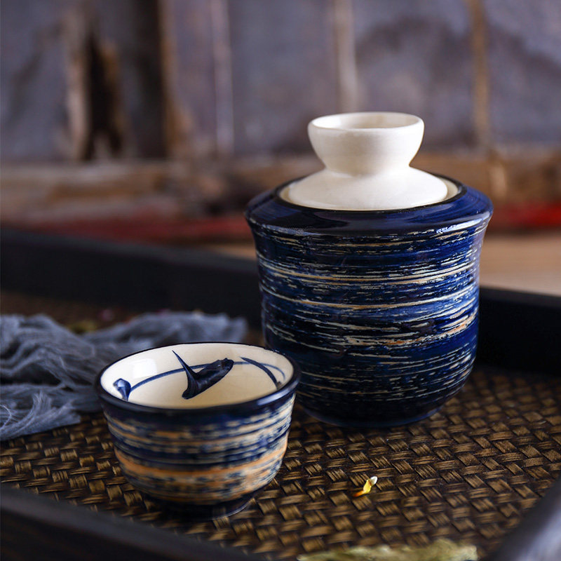 陶瓷温酒器烫酒壶家用景德镇酒具套装中式热暖酒壶白酒清酒黄酒杯