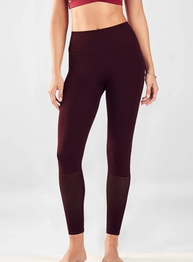 32045K运动裤女高腰显瘦镂空无痕紧身弹力跑步健身裤