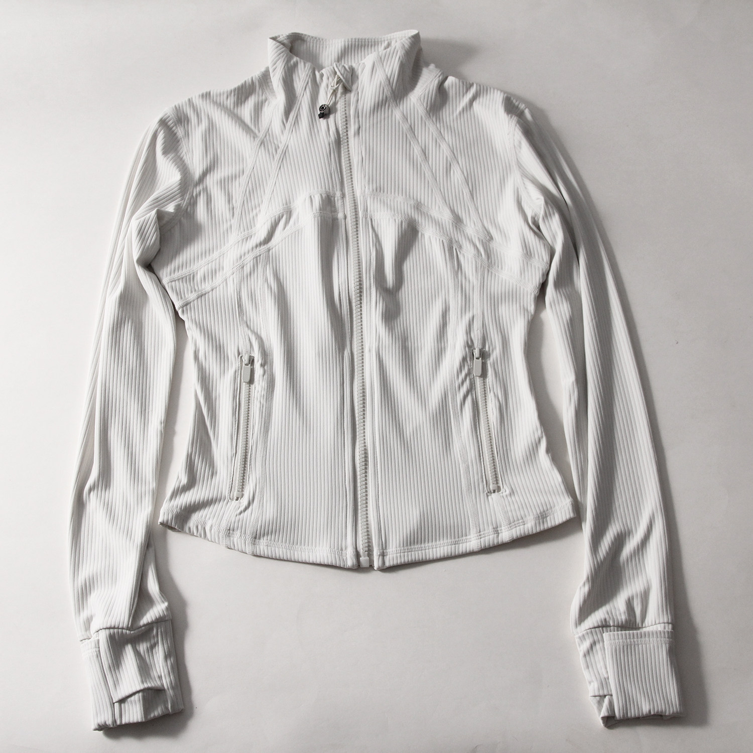 Lulu同款竖罗纹运动外套女收腰显瘦裸感塑形带拉链口袋瑜伽健身服,运动服/休闲服装,运动茄克/外套,淘宝优惠券,粉丝福利购,淘宝优惠卷