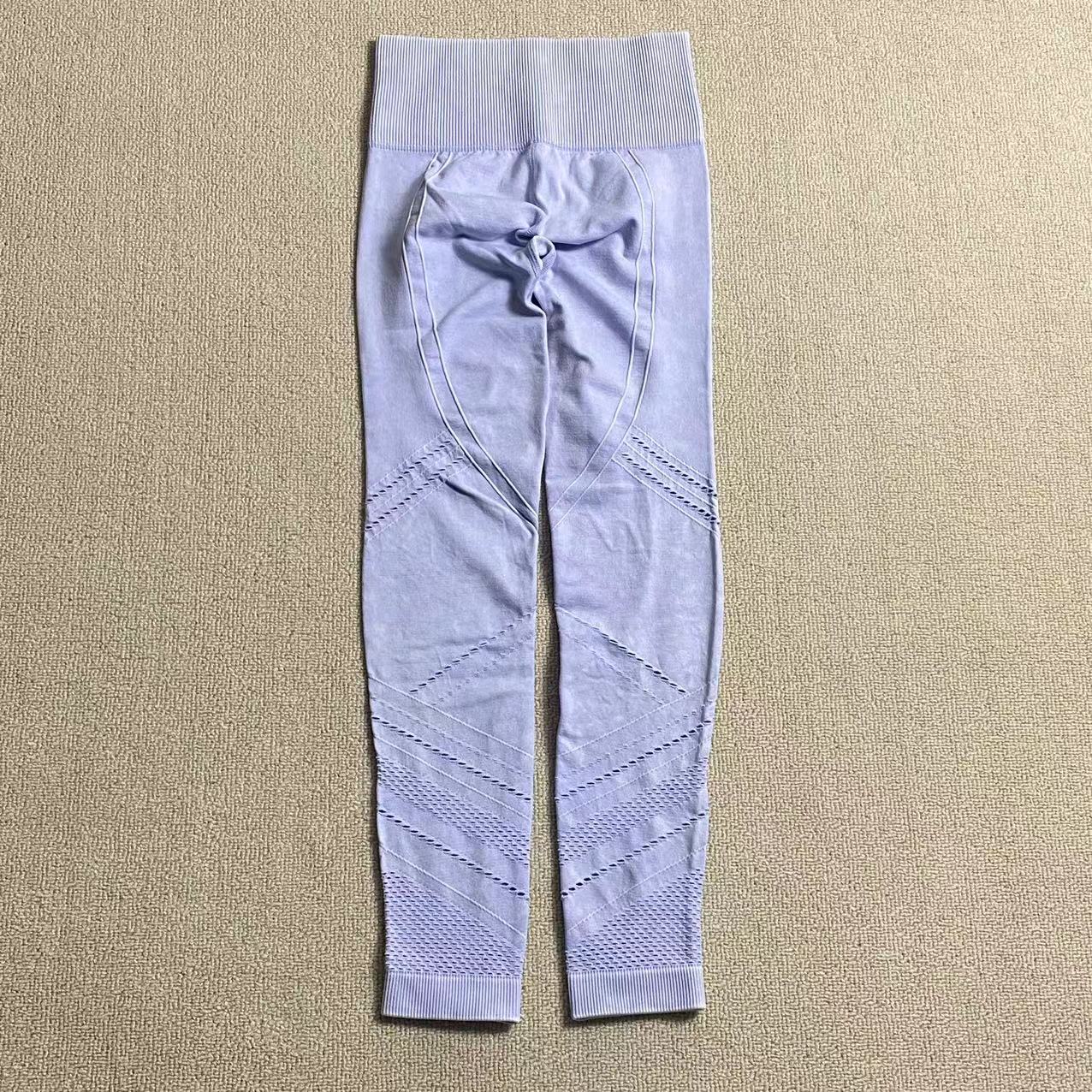 运动健身长裤透气镂空